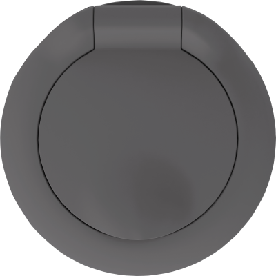 Donel D16 матовый шоколад Накладка для розетки Schuko с заземлением, с крышкой, 16A 250 В~, DO45442