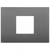Vimar Накладка CLASSIC на 2 модуля центрально серая, 19652.72 Vimar Накладка CLASSIC на 2 модуля центрально серая, 19652.72