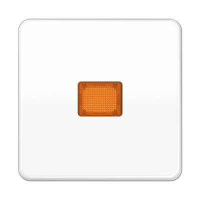 Клавиша с оранжевым окошком для выключателя с подсветкой; белая, CD590KOWW
