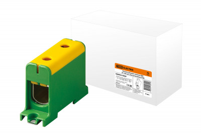 Клемма вводная силовая КВС 35-150 кв.мм. желтая/зеленая TDM Electric, SQ0833-0009