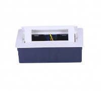 Donel Настольный встраиваемый выдвижной розеточный блок  6 мод. (3 мод. 45х45), белый, DDSB6RW