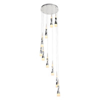 ST LUCE SL405.103.10 Светильник подвесной ST-Luce Хром/Белый, Хром LED 10*7W 3000K