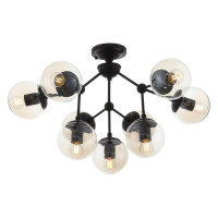 ST LUCE SL549.402.09 Люстра потолочная ST-Luce Черный/Янтарный E27 9*40W