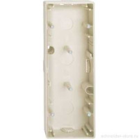 Коробка 3-ная для накладного монтажа,беж. Коробка 3-ная для накладного монтажа,беж.