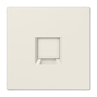 Плата (фиксация защёлкиванием) для одного модуля; термопласт; слоновая кость, LS1969-15WE