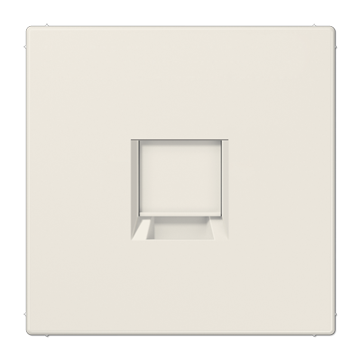 Плата (фиксация защёлкиванием) для одного модуля; термопласт; слоновая кость, LS1969-15WE