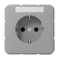 Штепсельная розетка SCHUKO 16A 250V~ с защитой от детей и полем для надписи; серая, CD1520BFKINAGR
