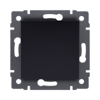 Выключатель 1-клавишный перекрестный 10А/250В, черный Kollinger REA-S-006BK для Aspekt, Eleganz, Reflex