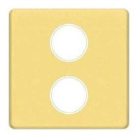 FD04316OB-A Fede Fede Плата монтажная для мех-змов TV/SAT  с 2-мя разъемами, Bright Gold/беж.