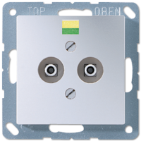 Штепсельная розетка для выравнивания потенциалов; алюминий, A565-2AL