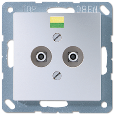 Штепсельная розетка для выравнивания потенциалов; алюминий, A565-2AL