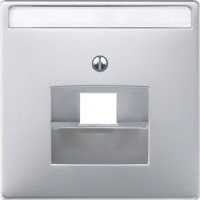 SD Накладка для комп./тлф. розетки 1хRJ45, алюм.