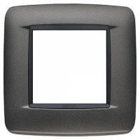 20672.15 - Vimar Накладка ROUND на 2 модуля антрацит матовый