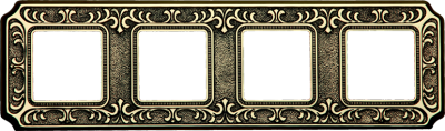 FD01354OB Fede Siena Рамка 4-ная, Bright Gold