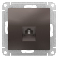 ATN000681 - ATLASDESIGN РОЗЕТКА телефонная RJ11, механизм, МОККО, Systeme Electric