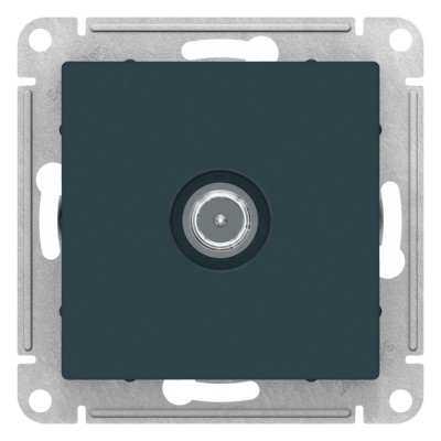 ATN000892 - ATLASDESIGN TV РОЗЕТКА проходная 4дБ, механизм, ИЗУМРУД, Systeme Electric