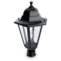 Светильник садово-парковый, 100W 230V E27 черный, 6203/PL6203 (на столб), Feron 11068
