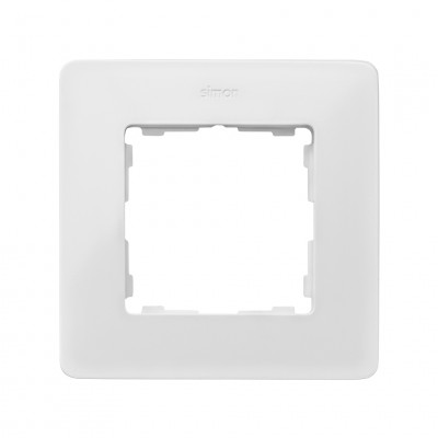 Simon S82Detail Рамка 1-ная, алюминий - белая, 8200610-230