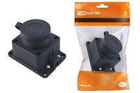 Розетка настенная с заглушкой каучук 2Р+РЕ 16А 250В IP44 TDM Electric, SQ0612-0003 Розетка настенная с заглушкой каучук 2Р+РЕ 16А 250В IP44 TDM Electric, SQ0612-0003