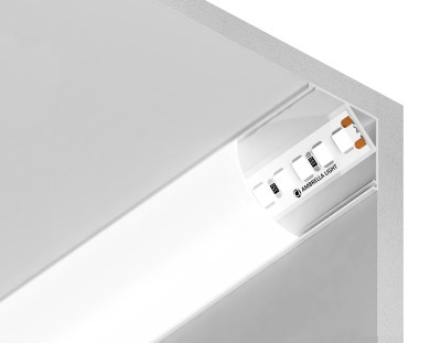 Алюминиевый профиль угловой круглый 15.7*15.7 Белый, 2 м, AMBRELLA LIGHT, GP2100WH