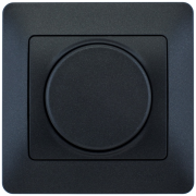 Диммер   поворотный, 300Вт, в сборе, АНТРАЦИТ