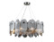 Подвесной светильник E14*8, AMBRELLA LIGHT, LH31203
