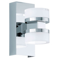96541 Светодиод. бра ROMENDO 1 для ванн. комн. диммир., 2х7,2W (LED), L70, H155, IP44, сталь, хром//п, 96541