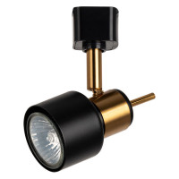 Arte Lamp ALMACH, Трековый светильник, цвет арматуры - черный, цвет плафона/декора - ЧЕРНЫЙ, 1х50W GU10, A1906PL-1BK