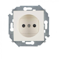 Simon Simon15 Розетка 2К+З 16А 250В~, винт. зажим, сл. кость, 1591432-031