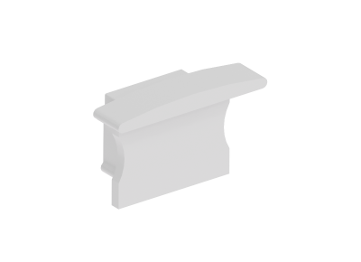 Donel,Боковая  глухая заглушка для профиля DN18501 Цвет:Белый RAL9003,Серия:DN8ALE, DNCAP18501RAL9003