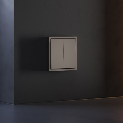 Клавиши для выключателя/переключателя двухклавишного, S70 (капучино), VLS000314