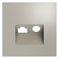 Накладка для розетки TV+RJ45 кат. 6, S70 (кашемир), VLS002703