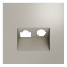 Накладка для розетки TV+RJ45 кат. 6, S70 (кашемир), VLS002703 Накладка для розетки TV+RJ45 кат. 6, S70 (кашемир), VLS002703
