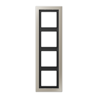 Рамка 4-кратная; благородная сталь, лакированная, ESD2984-L