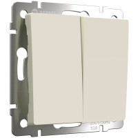 Werkel W1120062/ Выключатель двухклавишный (айвори матовый), a059280