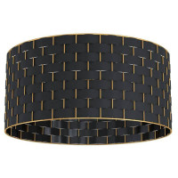 99523 Светильник потолочный MARASALES, 1x40W, E27, H250, ?480, сталь/текстиль, черный/латунь