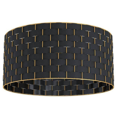 99523 Светильник потолочный MARASALES, 1x40W, E27, H250, ?480, сталь/текстиль, черный/латунь