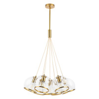 Lightstar 729071 (MD20100-7A) Люстра SFERICO 7х40W E27 ЛАТУНЬ/ПРОЗРАЧНЫЙ (в комплекте)