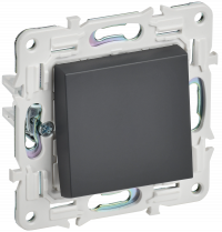 SKANDY Выключ. 1-кл. прох. 10А SK-V02T титан IEK, SK-V12-0-10-K48