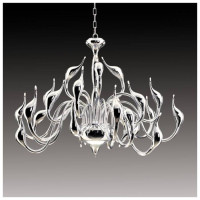 Lightstar 751244 (MD8098-24A CR) Люстра подв. Cigno collo 24х20W G4 ХРОМ (в комплекте)
