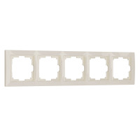 Werkel W0052003/ Рамка на 5 постов Snabb basic (слоновая кость), a051292 Werkel W0052003/ Рамка на 5 постов Snabb basic (слоновая кость), a051292