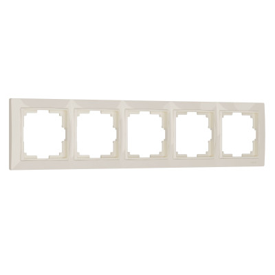 Werkel W0052003/ Рамка на 5 постов Snabb basic (слоновая кость), a051292