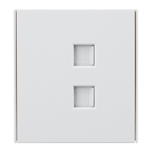 Розетка STRONG компьютерная двойная RJ45+RJ45 кат6 с/у жемчуг KRANZ, KR-78-0725-4