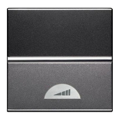 N2260 AN - Механизм электронного клавишного светорегулятора 40-450 Вт, 2-модульный, серия Zenit, цвет антрацит - 2CLA226000N1801