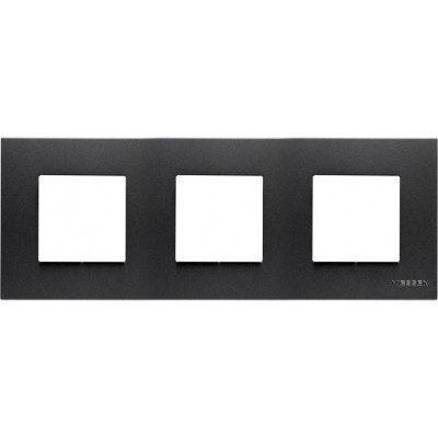 N2273 AN - Рамка 3-постовая, серия Zenit, цвет антрацит - 2CLA227300N1801
