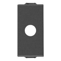 Vimar Модуль с отверстием и зажимами для кабеля, карбон матовый, 09044.CM Vimar Модуль с отверстием и зажимами для кабеля, карбон матовый, 09044.CM