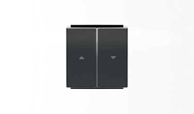 8544 NS - Клавиша для механизма выключателя жалюзи 8144 и 8144.1, серия SKY, цвет чёрный барх. - 2CLA854400A1501