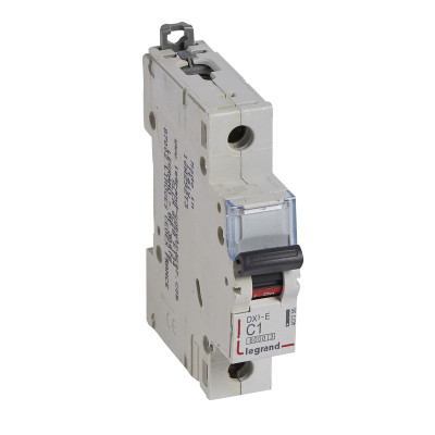 Legrand Автоматический выключатель DX?-E 6000 - 6 кА - тип характеристики C - 1П - 230/400 В~ - 1 А - 1 модуль, 407256