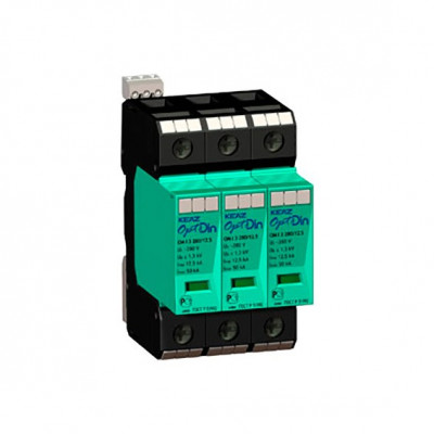 Ограничитель импульсных перенапряжений (УЗИП) OptiDin OM-II-3-280/40/X, КЕАЗ, 114302