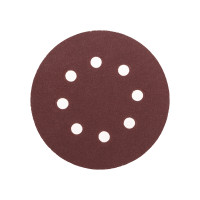 Диск абразивный на ворсовой основе, на липучке, перфорированный, P180, 125мм, 10 шт. KRANZ, KR-91-1169